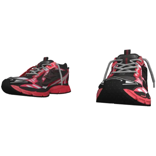 Черно-розовые кроссовки Ott-White