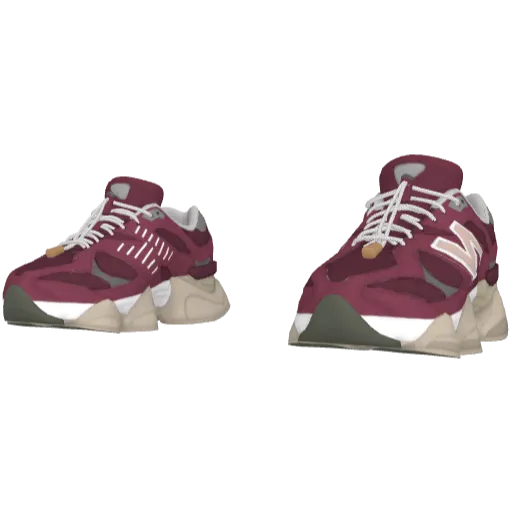 Бордовые кроссовки NB