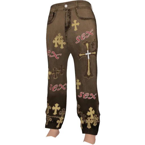 Коричневые джинсы Chrome Eyes