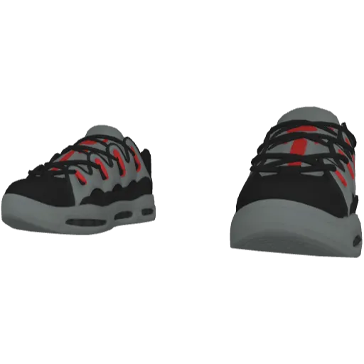 Черно-серые дутые кеды D3 (Luminoforo)