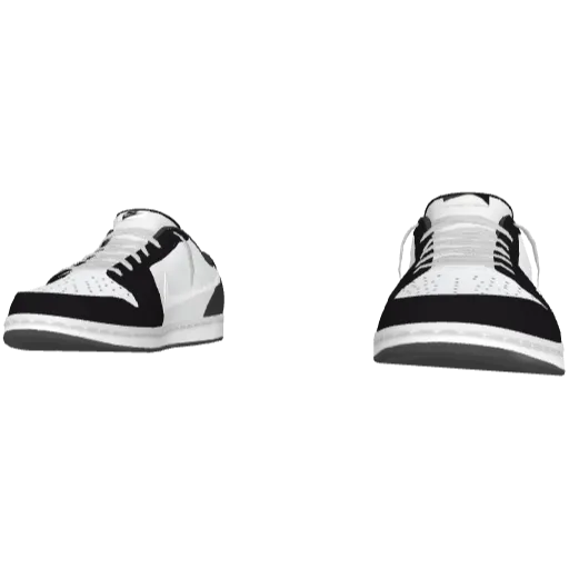 Бело-черные кроссовки Nice Reverse Swoosh (Luminoforo)