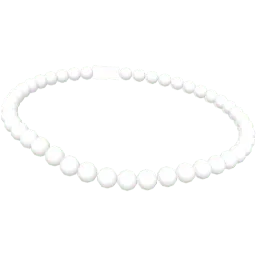 Белая цепочка из жемчуга