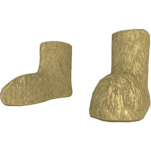 Желтые пушистые сапоги