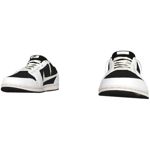 Черно-белые кроссовки Nice Reverse Swoosh (Luminoforo)