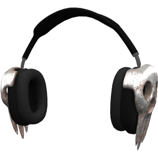 Черные наушники Appia Pro Max с черепом