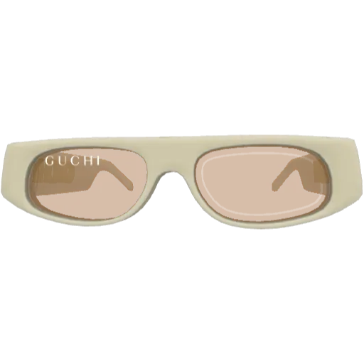 Бежевые очки Guchi