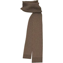 Коричневый длинный шарф