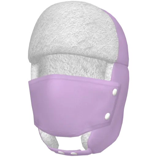 Фиолетовая маска-ушанка