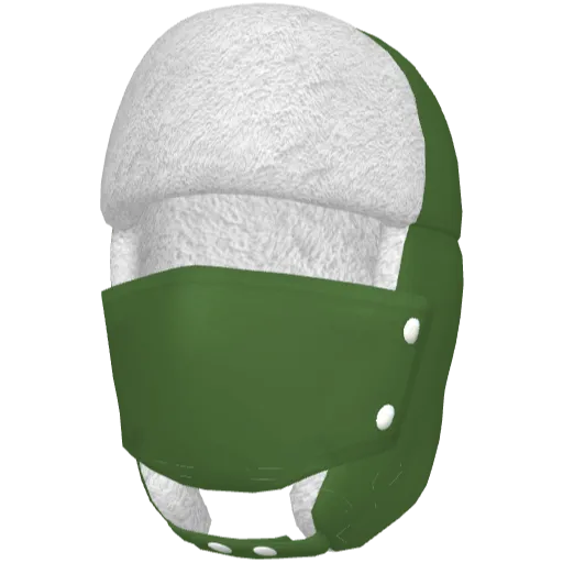Зеленая маска-ушанка