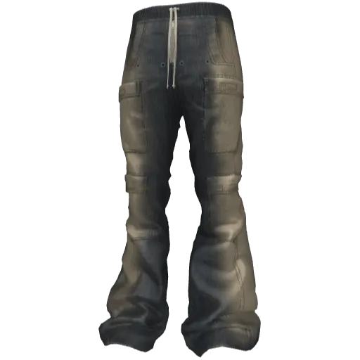 Темно-синие с принтом джинсы Rick Onens