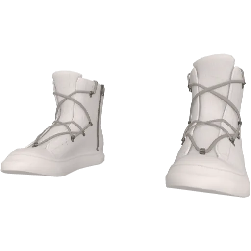 Белые кеды Rick Onens Hexagram