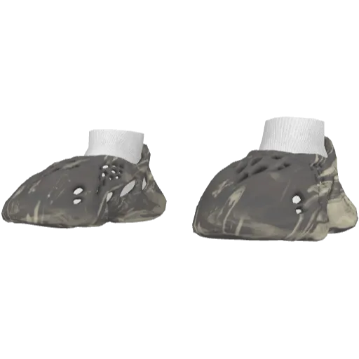 Серо-белые кроссовки Abibas Yeez Foam