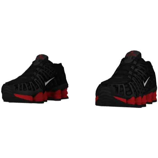 Черно-красные кроссовки Nice Shoks