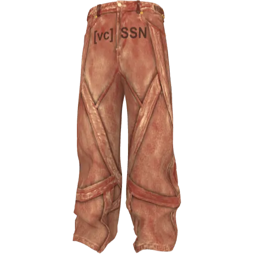 Оранжевые джинсы SSN