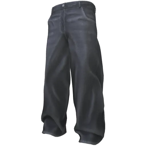 Черные свободные джинсы