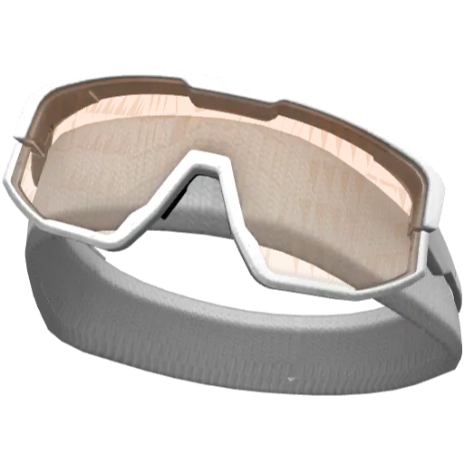 Белая повязка с оранжевыми очками