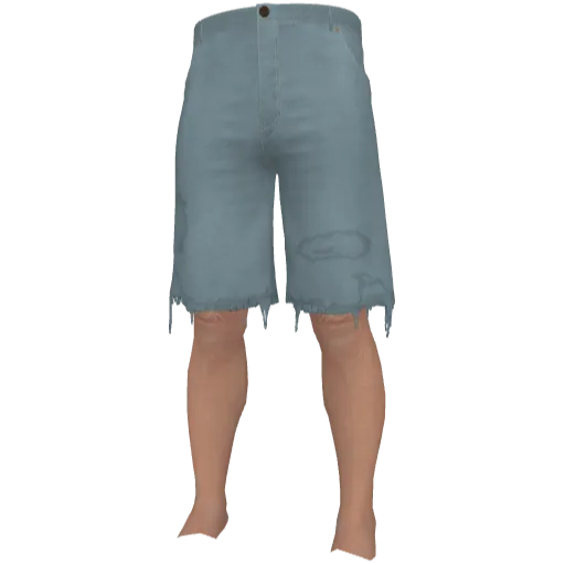 Голубые джинсовые шорты