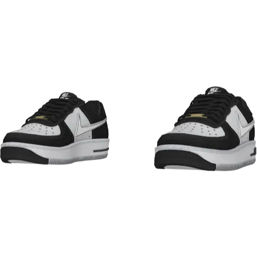 Черно-белые кроссовки Nice Flow Force 1 