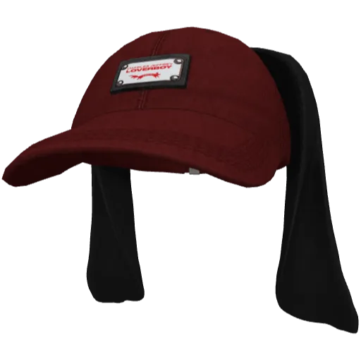 Красная кепка с ушами