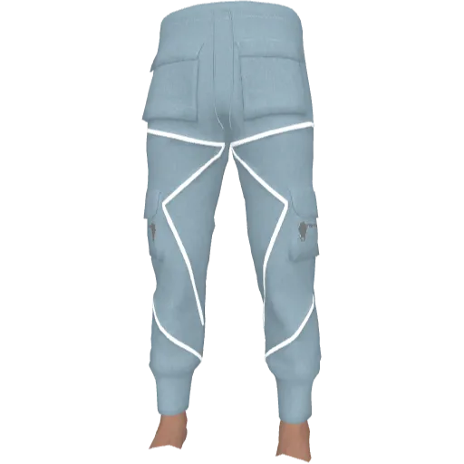 Светло-голубые штаны с полосами (Luminoforo)