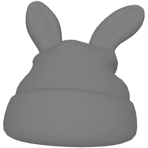 Серая меховая шапка с ушами