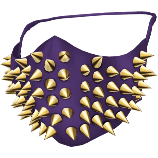 Фиолетовая маска с короткими шипами