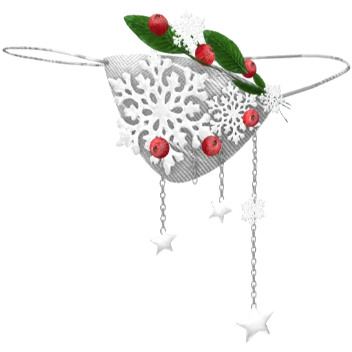 Повязка на глаз новогодняя