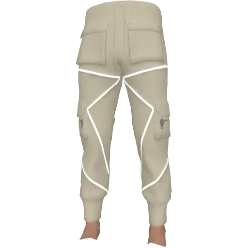 Бежевые штаны с полосами (Luminoforo)