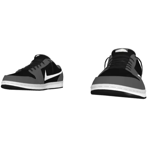 Черно-серые кроссовки Nice Reverse Swoosh