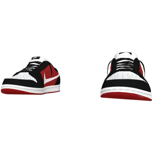 Черно-красные кроссовки Nice Reverse Swoosh (Luminoforo)