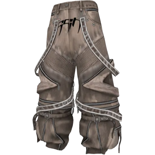 Бежевые модульные штаны QQIH