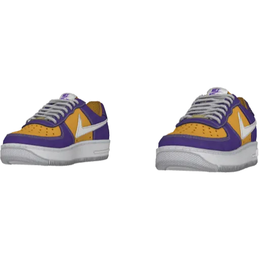 Оранжево-фиолетовые кроссовки Nice Flow Force 1 