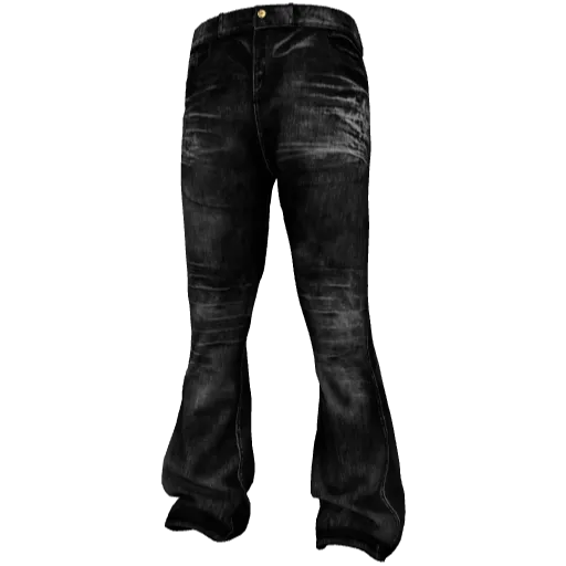 Черные джинсы клеш