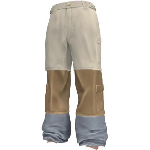 Модульные бежевые штаны