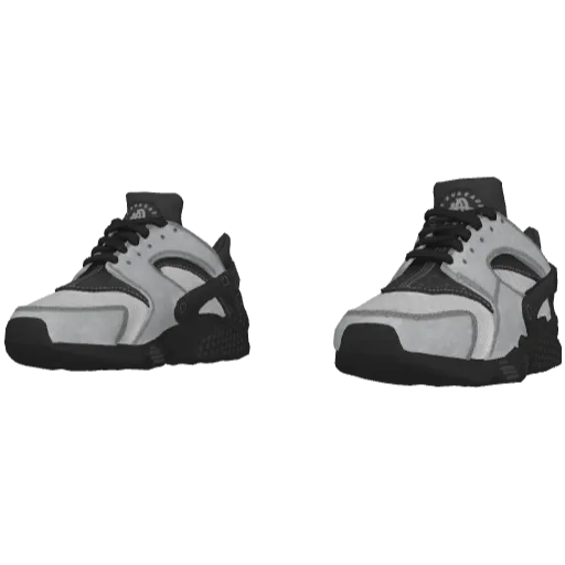 Черно-белые кроссовки Huagachi