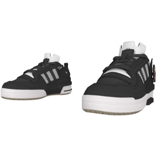 Чёрные кроссовки Adibas Low Helloween