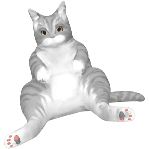 Кот на плечо серый