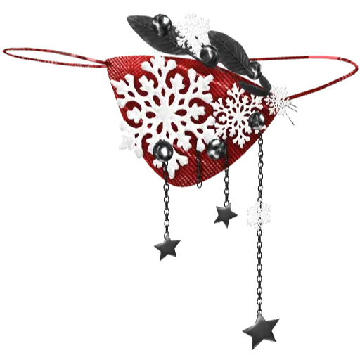 Повязка на глаз новогодняя