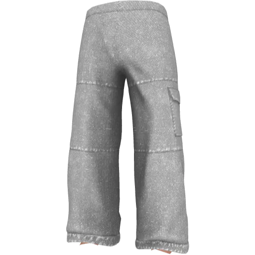 Широкие однотонные штаны