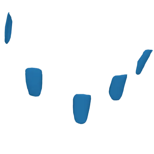 Синие накладные ногти