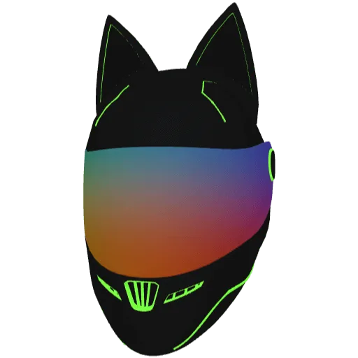 Черный с зеленым шлем (Luminoforo)