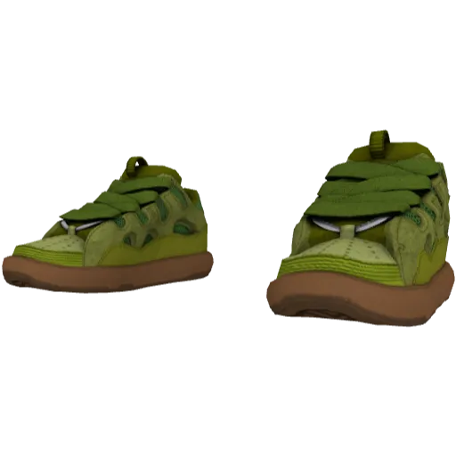 Зеленые дутые кеды