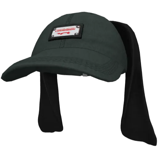 Зеленая кепка с ушами