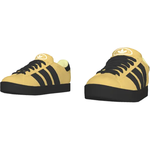 Желтые с черным кроссовки Abibas