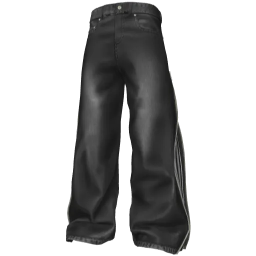 Черные джинсы Balemciaga с лампасами