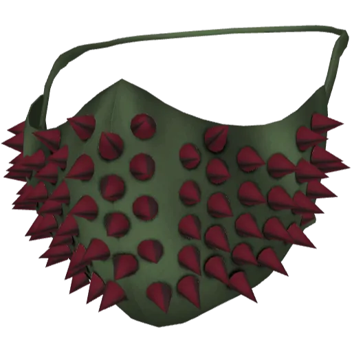 Зеленая маска с короткими шипами (Luminoforo)