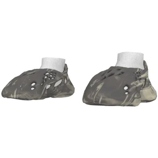 Серо-белые кроссовки Abibas Yeez Foam