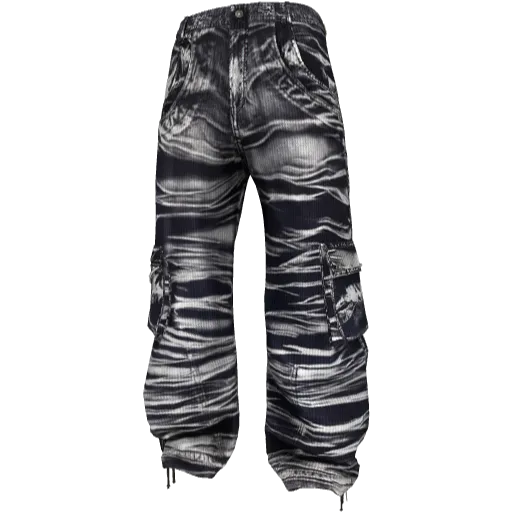 Широкие полосатые штаны