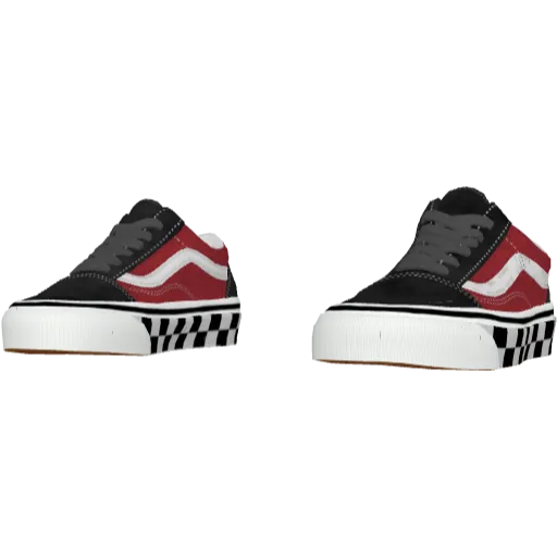 Черно-красные кеды Waves