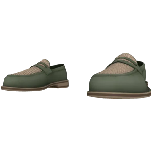 Зеленые лоферы